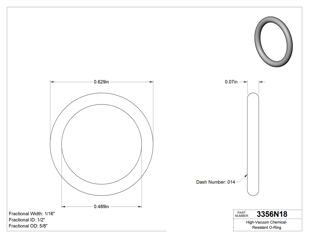 Technical drawing - 3356N18